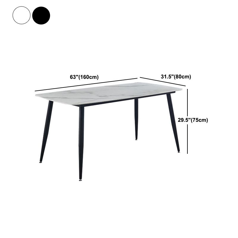 Modern Sintered Stone Dining Table Set 1/2/7 Pieces Home Dining Room Set