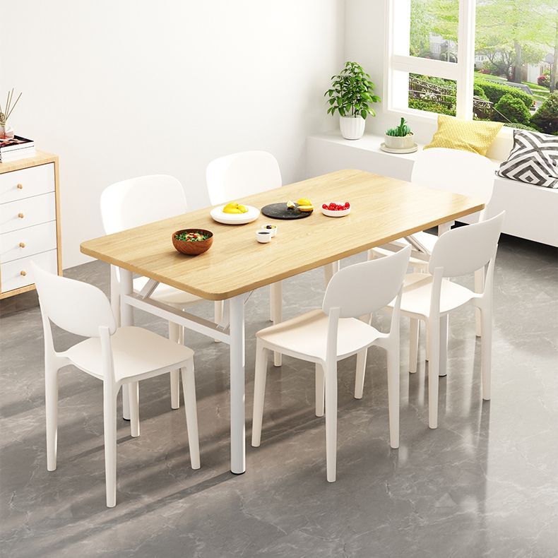 Sedia da sala da pranzo in plastica sedia da cucina moderna 17 '' sedia da pranzo aperta.
