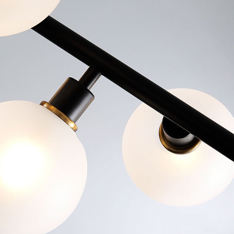 Luce a sospensione dell'isola di Sputnik in vetro nella moderna semplicità in ferro battuto la luce sospesa per sala da pranzo