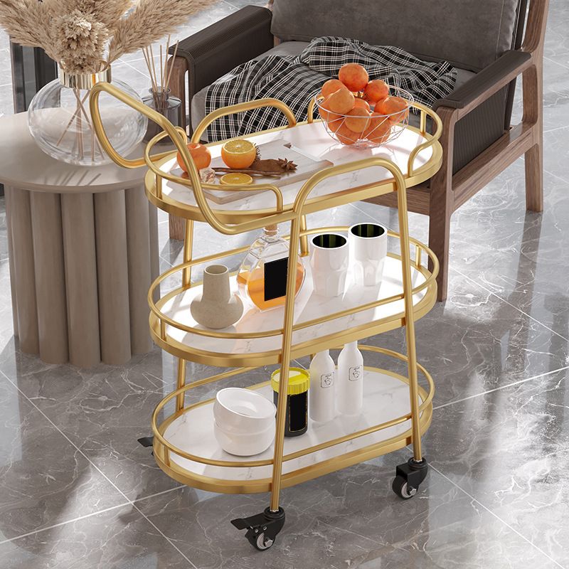 33.46" High Rolling Contemporary Prep Table Stone Prep Table for Restaurant