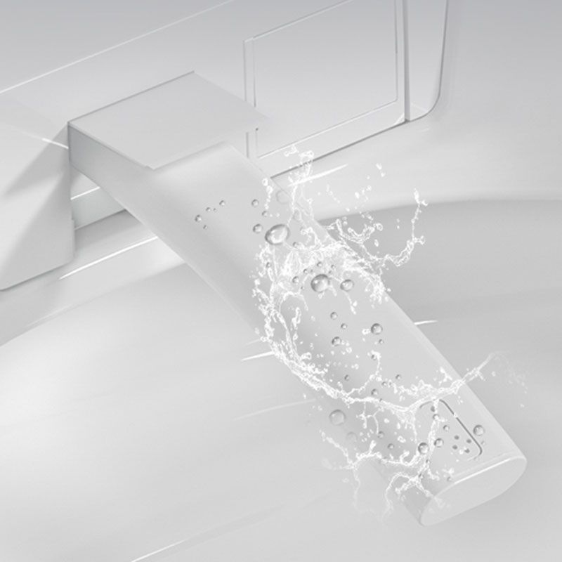 Contemporary Electronic Toilet Seat Elongated Floor Standing Bidet