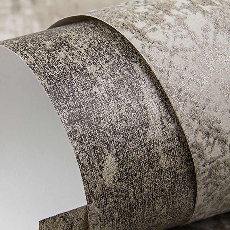 57.1 sq ft. Hexagon Wallpaper for Bar Decoration Cement Wall Covering in Dark Color, Water-Resistant