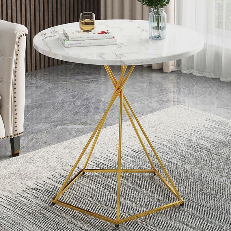 Frame Coffee Table Minimalist Wood Round Coffee Table for Living Room