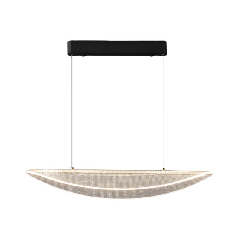 Modern Geometric Hanging Island Light Metal LED Dining Room Island Ceiling Light