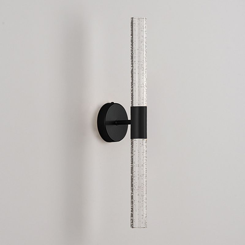 Modern Style Vanity Light Cylinder Shape 2 Lights Vanity Lamp for Shower Room