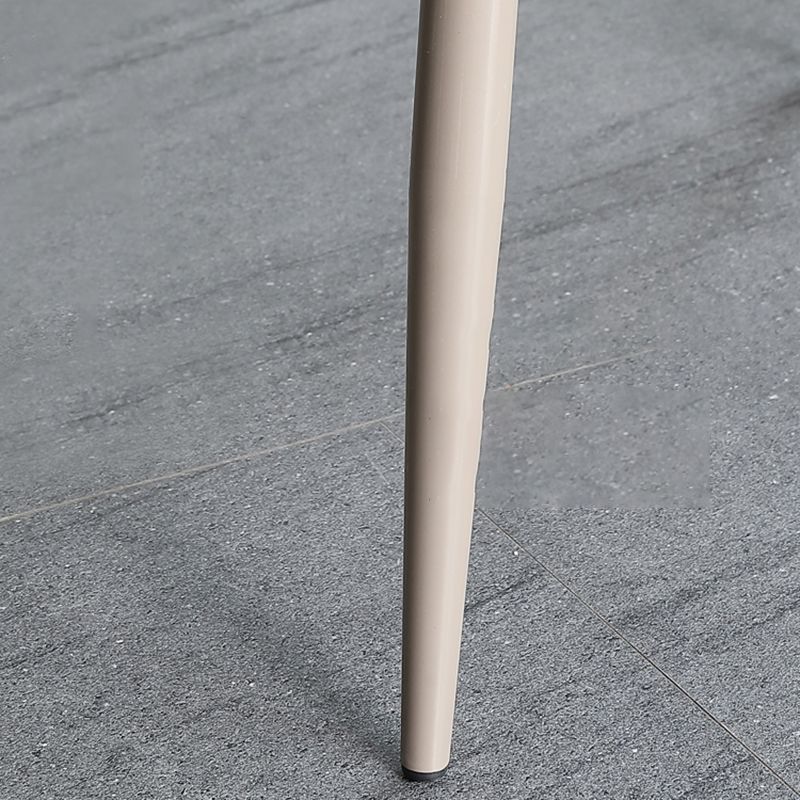 Silla de comedor de metal de cocina de estilo moderno que cena sillas laterales sin brazos