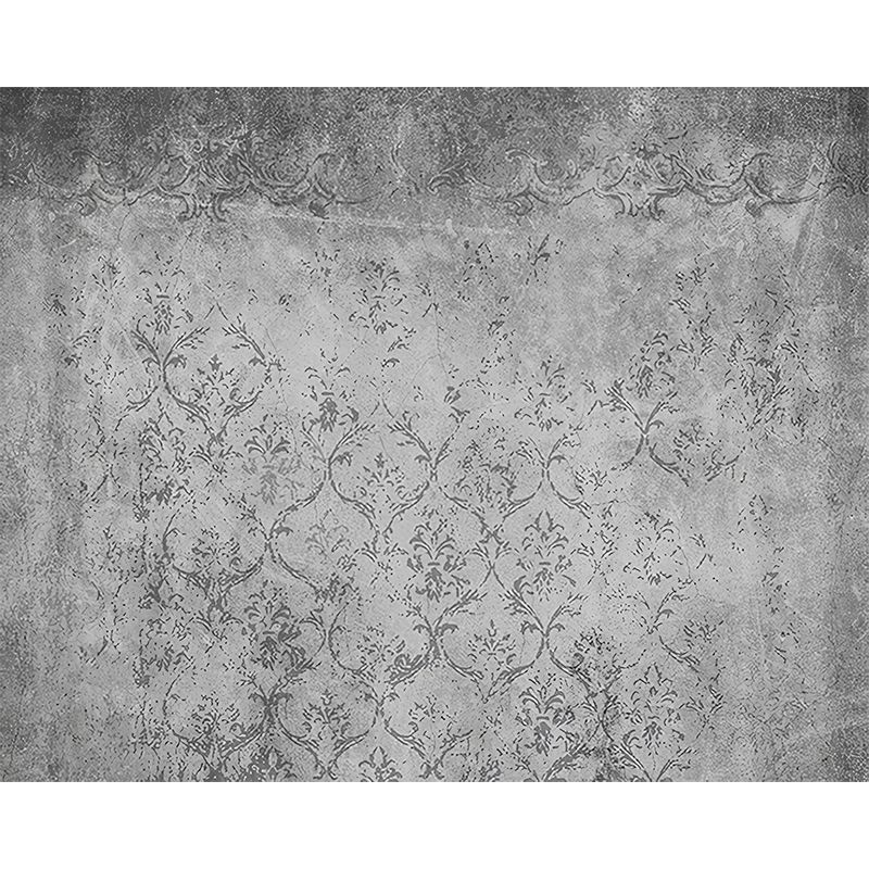 Papier peint mural à imprimé Floral rural, couleur foncée, décoration murale de salon, sur mesure