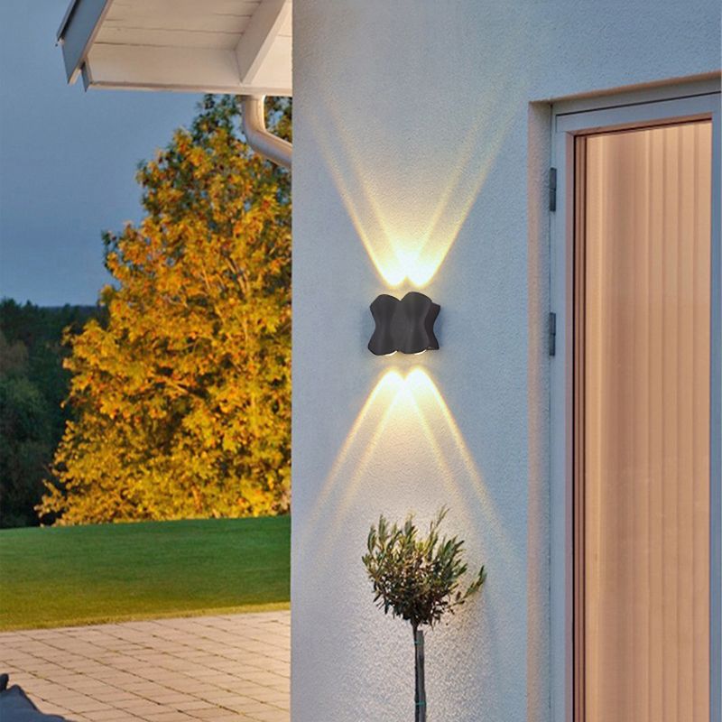 Moderne muur gemonteerd licht aluminium buitenwaterbestendige wandlampen voor tuin