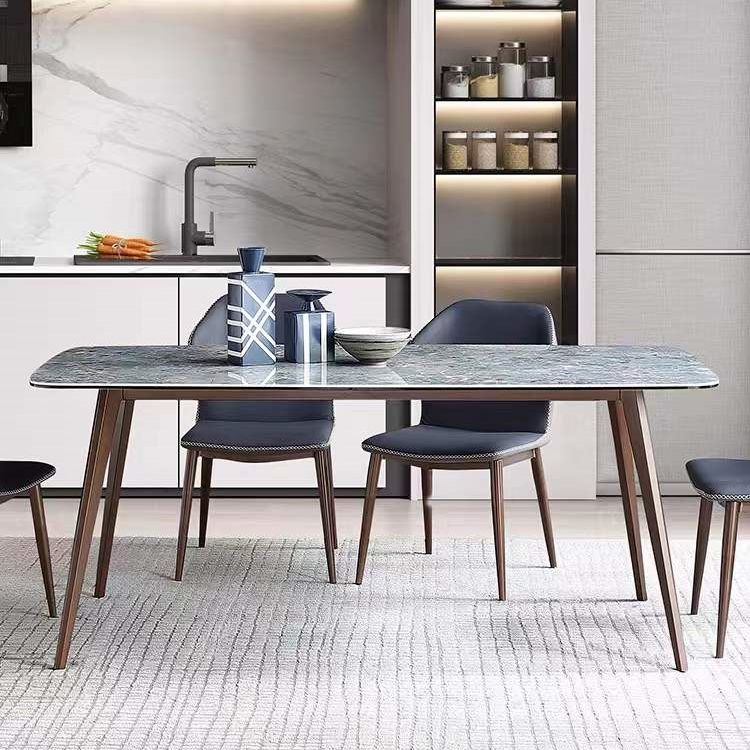 Modern Style Sintered Stone Top Dining Set 1/4/5/7 Pieces Dining Table with Chairs
