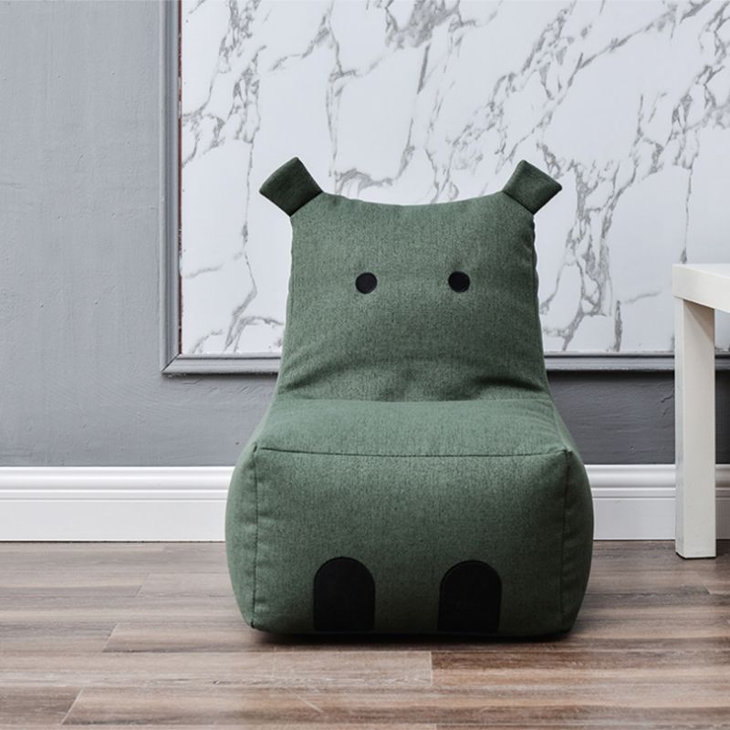 Linen Blend Armless Chair, 22.05" W √ó 17.72" L √ó 23.62" H/ 27.56" W √ó 23.62" L √ó19.69" H