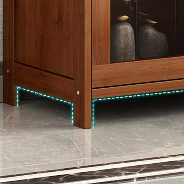 Bookcase standard moderni marrone libreria in legno fabbricato con porta per la casa