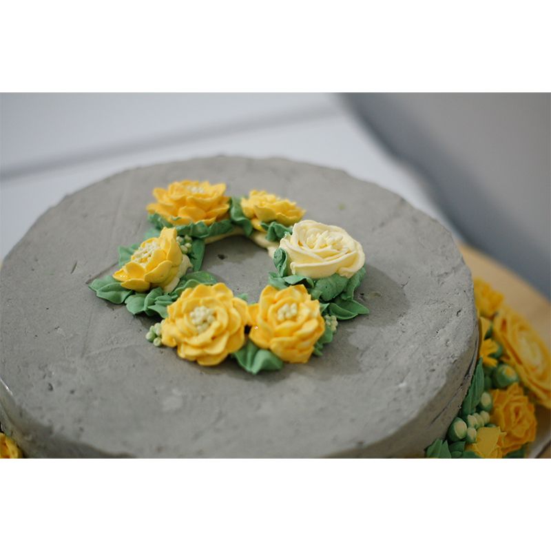 Sweet Cake Mural Wallpaper for Dessert Shop Decor in Light Color, Made to Measure