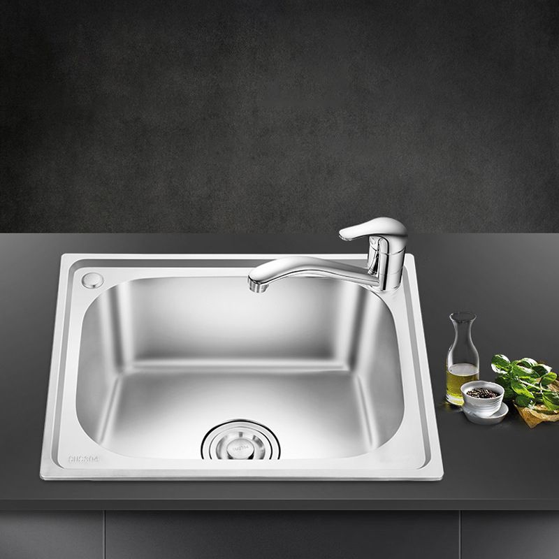 Modern Style Kitchen Sink Stainless Steel Dirt Resistant Kitchen Sink(Not Included Faucet)