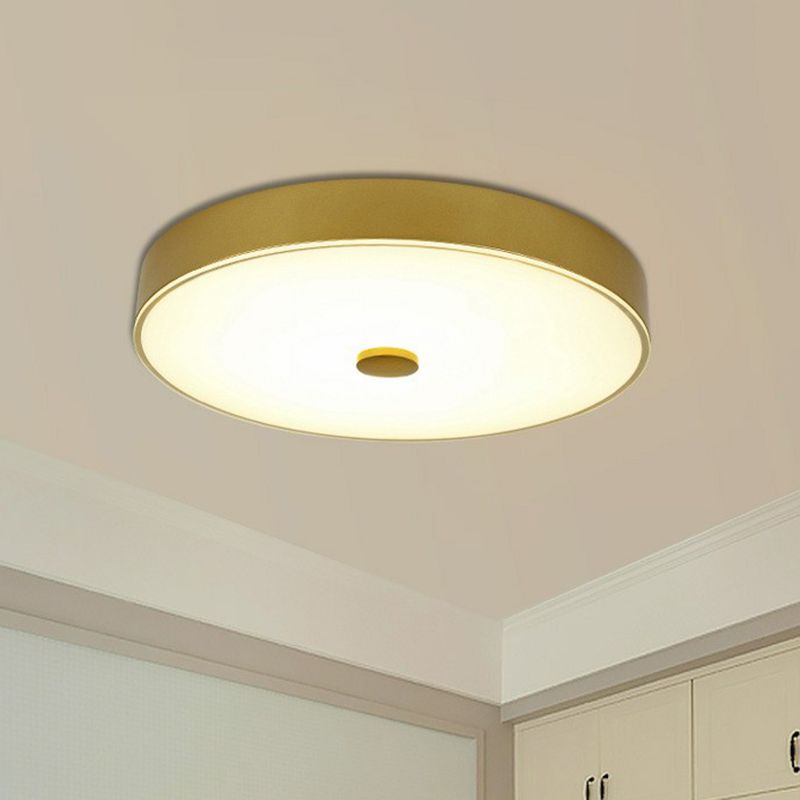 Verre crème de forme ronde LED encastré éclairage classique chambre encastré luminaire