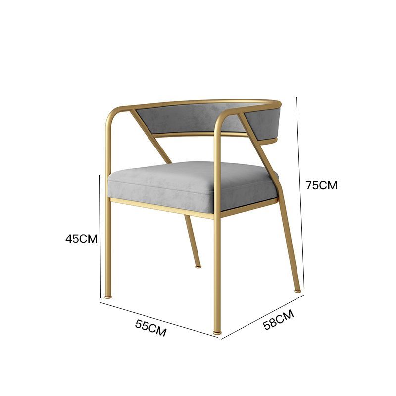 Chaise de salle à manger en métal de Style industriel, chaise d'appoint empilable à dossier ouvert pour la maison