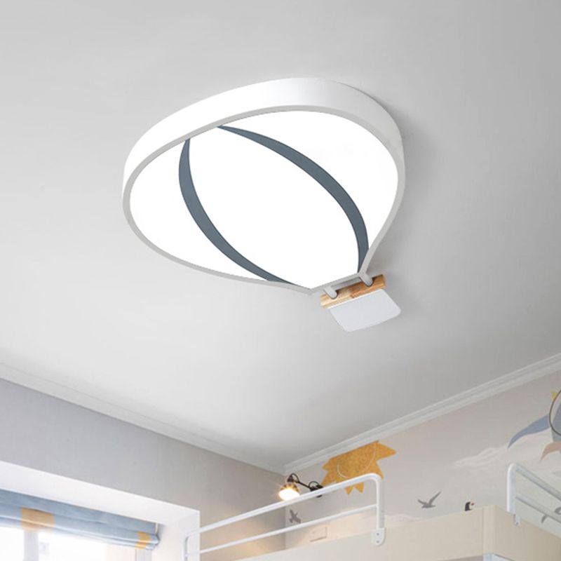 Lampada da incasso del palloncino dell'aria calda acrilica Nordic LED in bianco/grigio/verde per la camera da letto del bambino