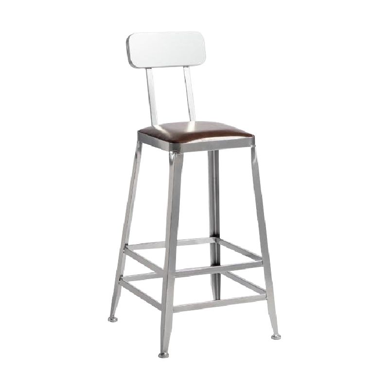 Industrial Iron Counter Height Stools Footrest Bar Stool for Indoor
