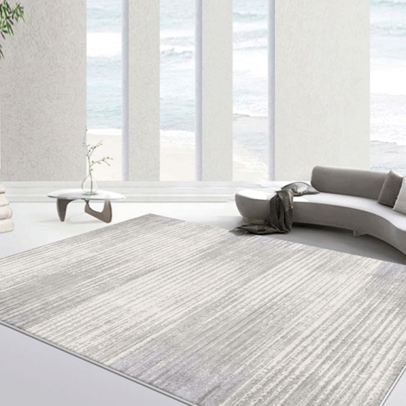 Simplicity Rug Minimalist Modern Area Rug Polyester Easy Care Carpet