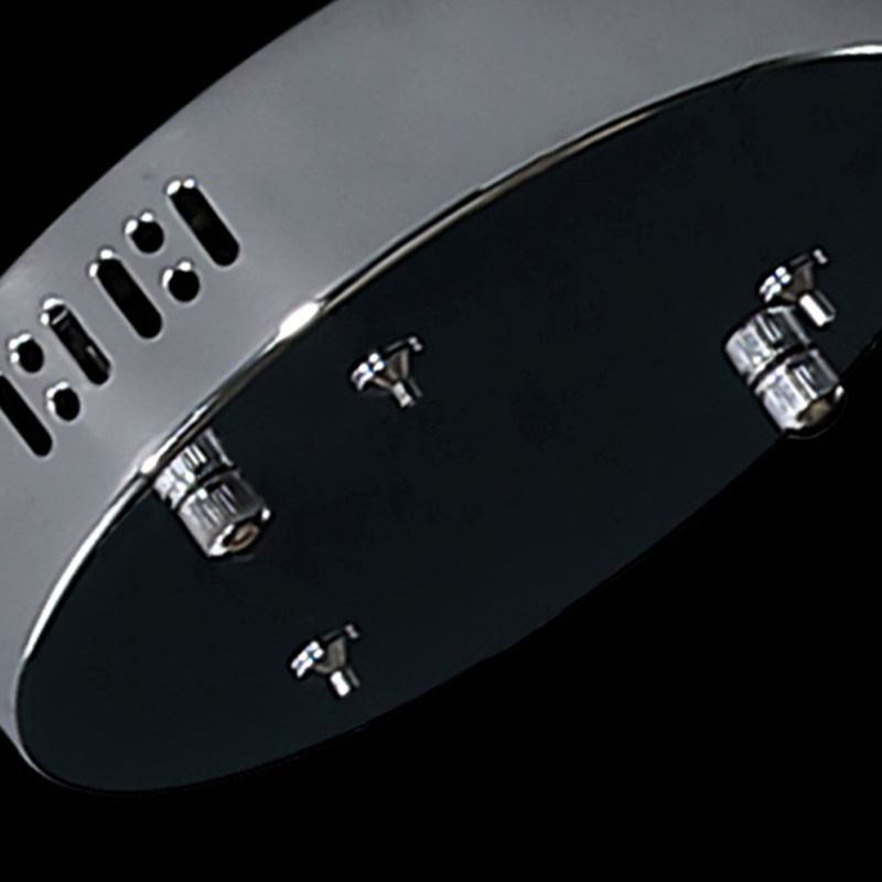 Stream Living Room Pendant Lighting Fixture Metal Nordic-Style Suspension Pendant Light in Silver