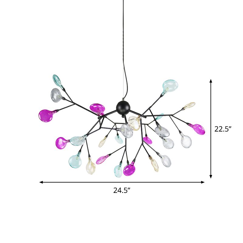 Lustre ramifiant noir