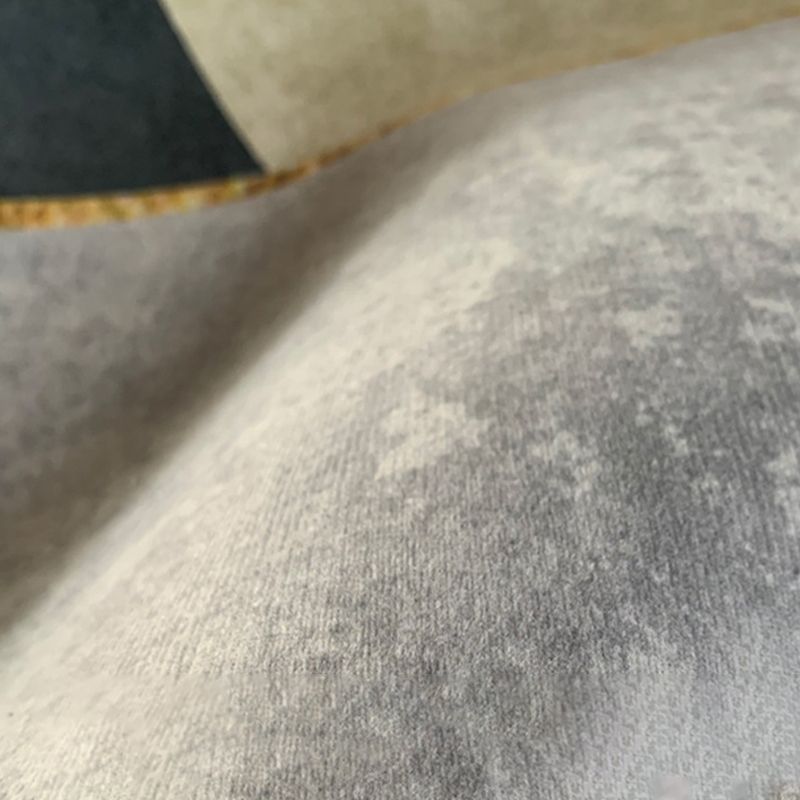 Dark Gray Butterfly Rug Polyester Modern Rug Stain Resistant Rug for Drawing Room