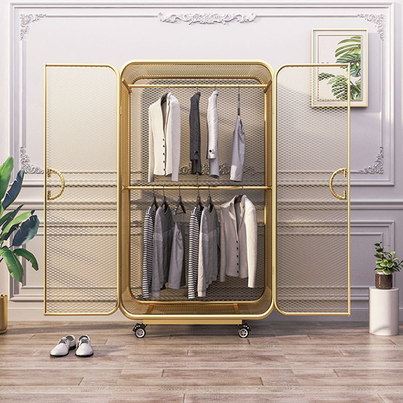 Contemporary Wardrobe Cabinet Metal Wardrobe Closet for Bedroom