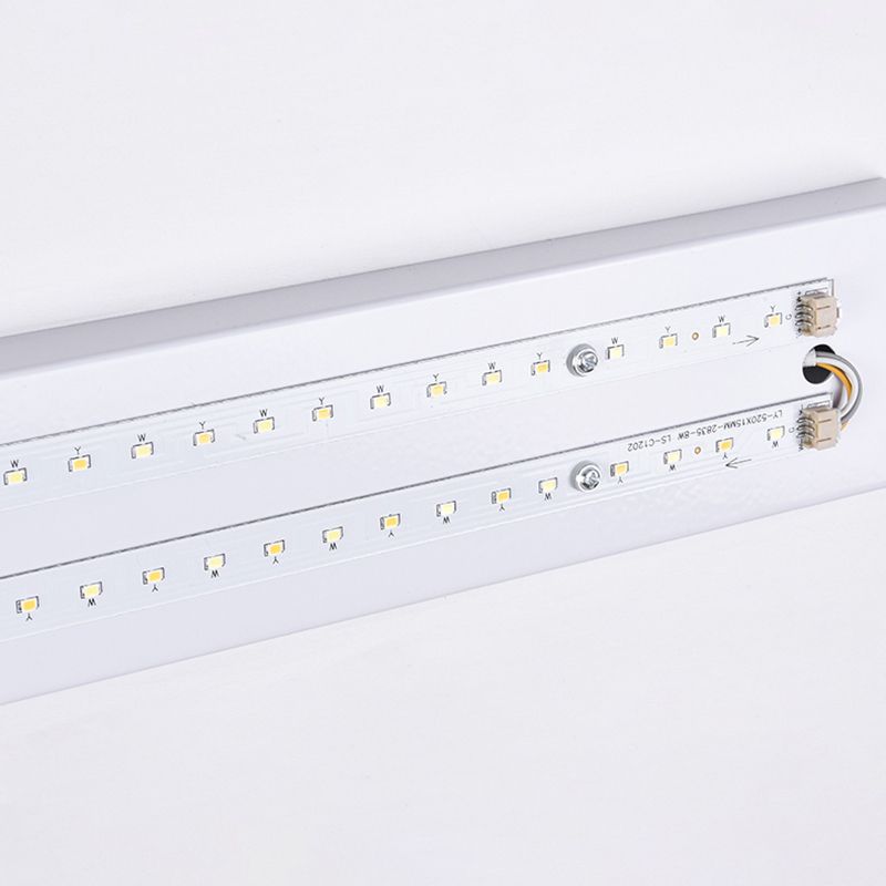 Modern Simple Iron Wall Light Rectangle Shape Wall Lamp with Acrylic Shade for Bedroom