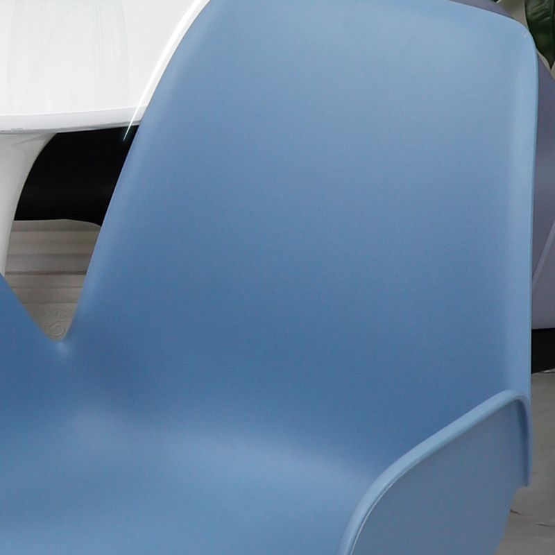 Plastic Dining Armchair Glam Style Dining Room Chair for Home