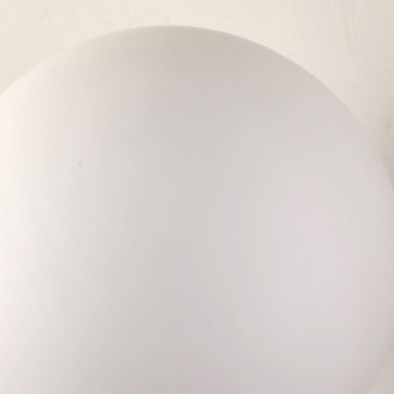 Modern Metal Wall Sconce Ball Shape Wall Light with Glass Shade for Bedroom in White