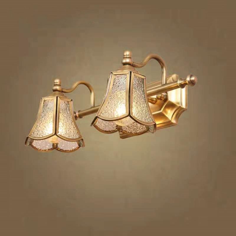 Postmodern Simplicity Bell Vanity Sconce Lights Water Glass Wall Mount Light Fixture for Bathroom