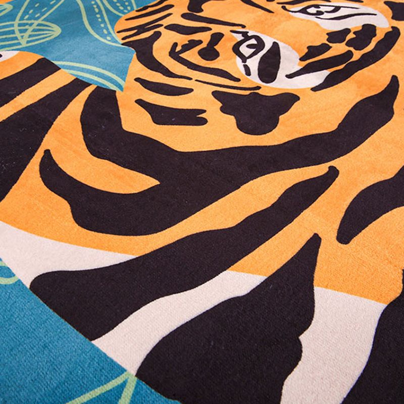 Contemporary Colorblock Rug Morandi Color Modern Area Rug Polyester Easy Care Carpet