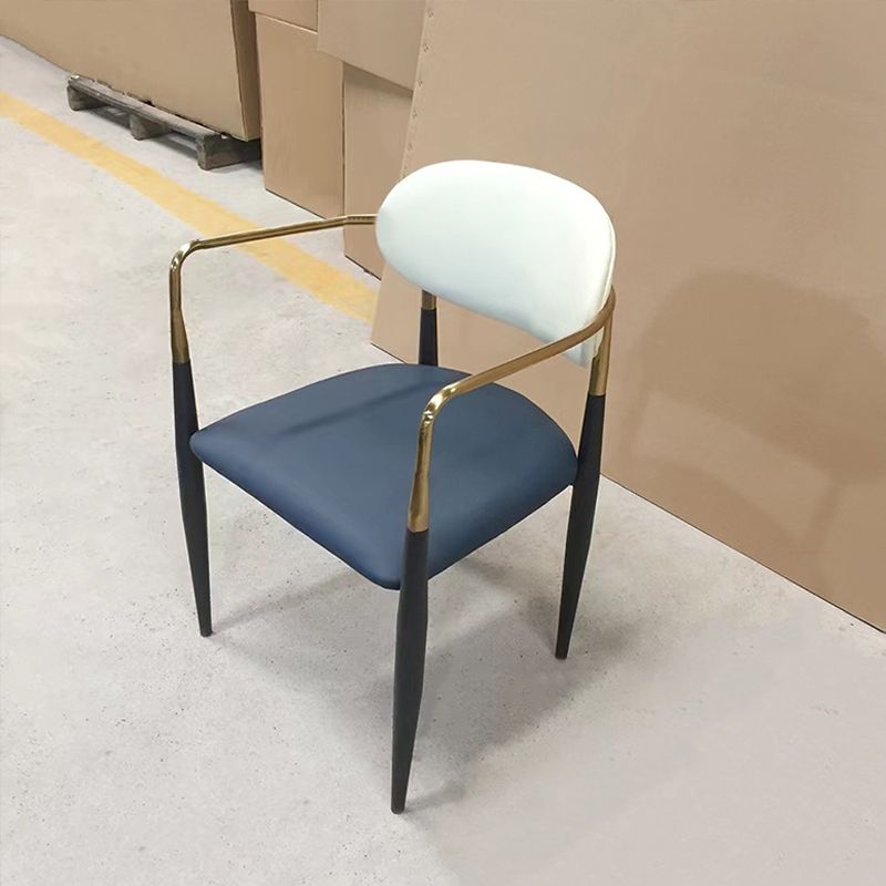 Glam Kitchen Dining Arm Chair Upholstered Dining Chairs for Home