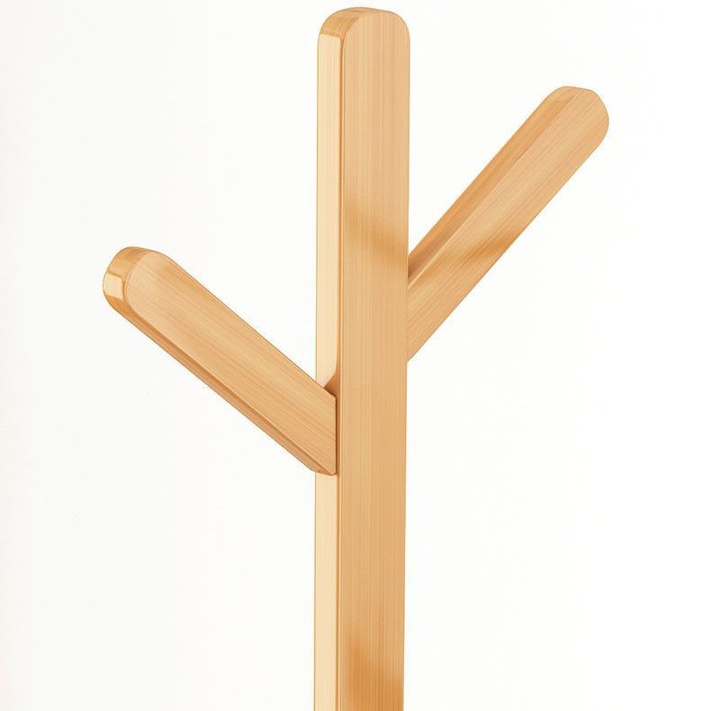 Contemporary Style Wardrobe Armoire Bamboo Armoire with Clothes Rail for Home