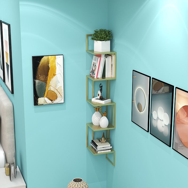 Wall Mounted Bookcase Contemporary Style Bookshelf for Office Home