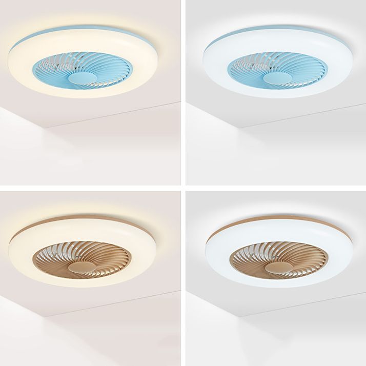 1 Light Ceiling Fan Lighting Modern Style Metal Ceiling Fan Light for Dining Room