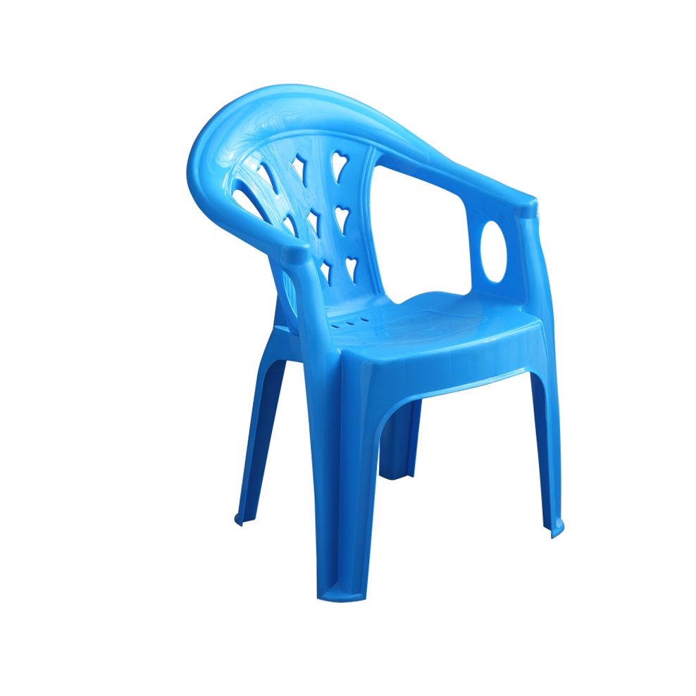 Silla de comedor de plástico de estilo moderno, sillón de comedor apilable con respaldo de listones para el hogar