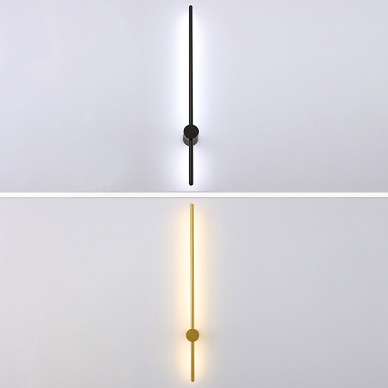 Soggiorno LED SCONCE LUMINA ALLA LAMA NORME NORME NORME MONTO MONTO CON OMBIO DI METALE LINEA