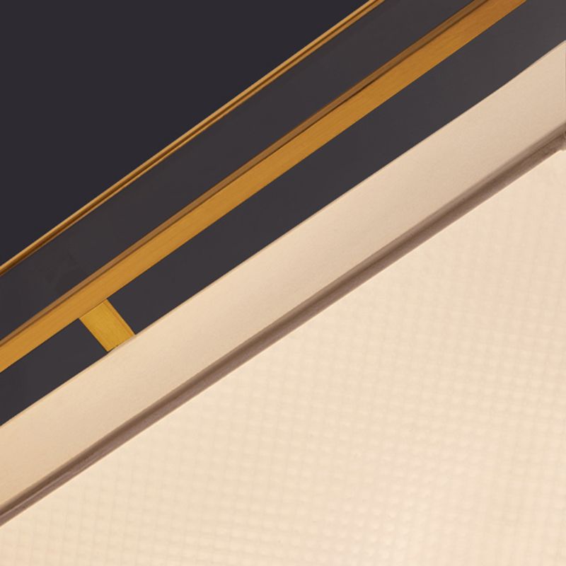 Plafonnier à abat-jour en tissu, lampe encastrée multi-ampoules de Style asiatique pour le salon