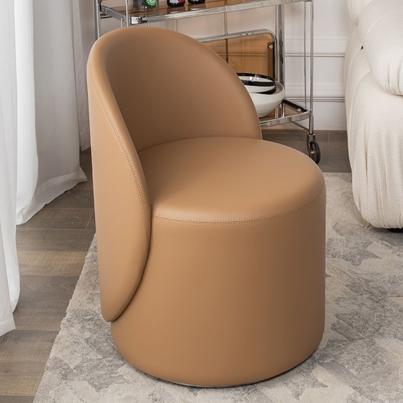 Tight Back Solid Wood Frame Armless Chair Solid Color Accent Chair