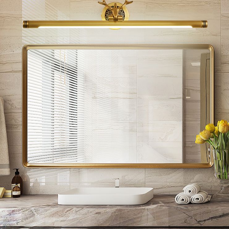 Lampe à vanité linéaire armée American Style Copper Single Vanity Light