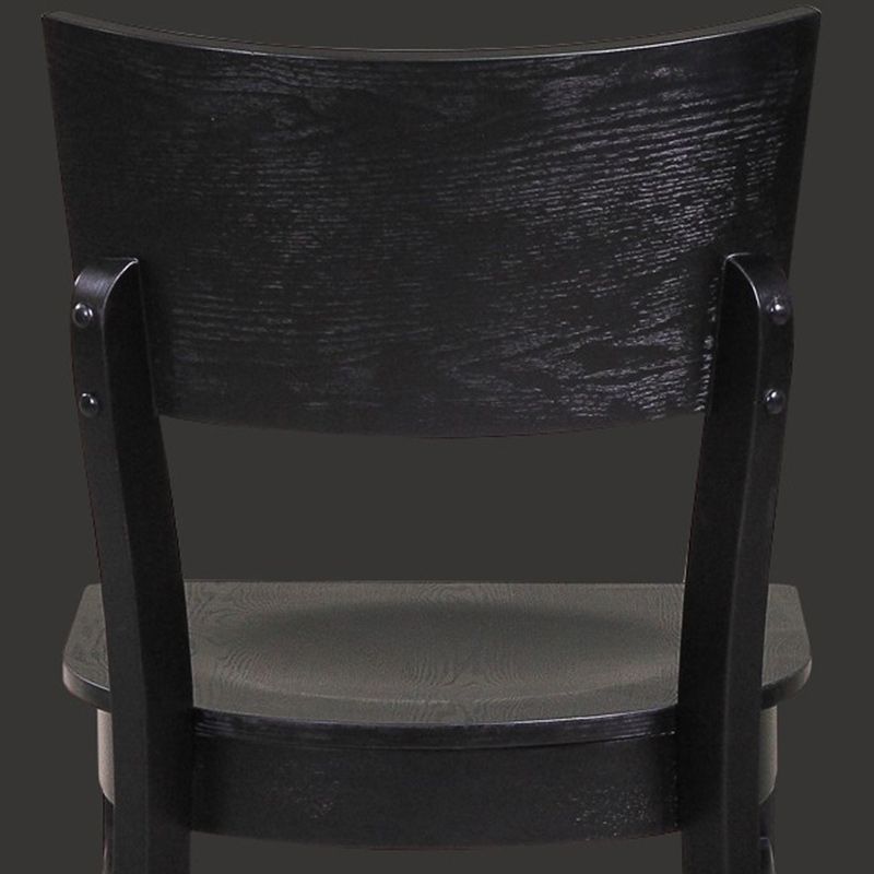 Industrial Style Dining Chair Solid Wood Open Back Armless chair