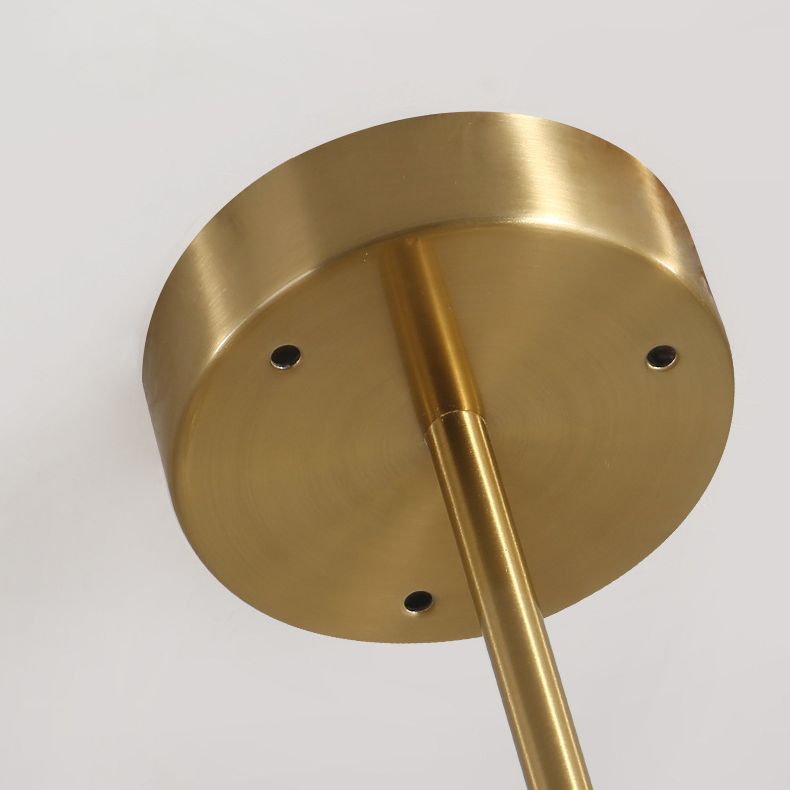 Living Room Chandelier Pendant Light Modern Chandelier Light Fixture with Starburst Glass Shade