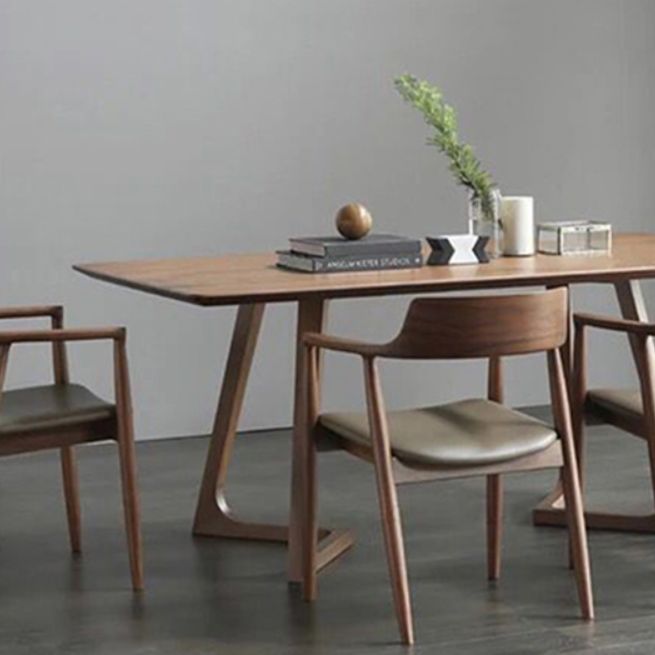 Solid Wood Dining Table Sets Modern 1/2/5 Pieces Table and Chair Set