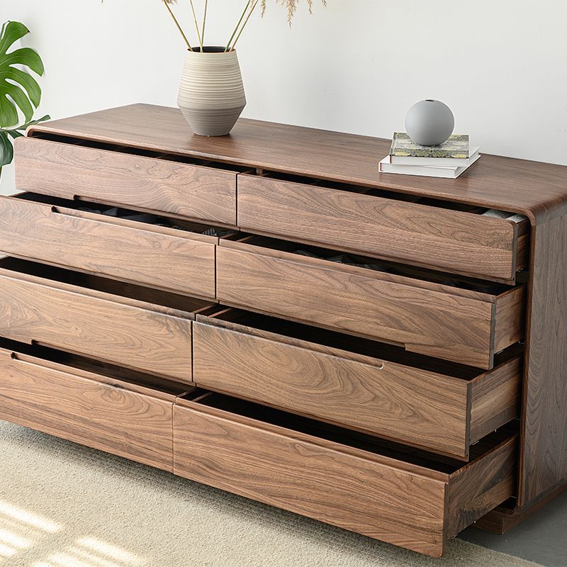 Modern Storage Chest Solid Wood Storage Chest Dresser with 8 Drawers