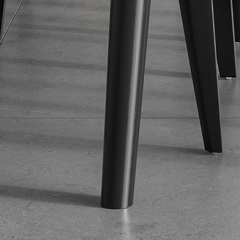 Table de salle à manger blanche moderne avec 4 pieds Table de salle à manger rectangulaire en ardoise