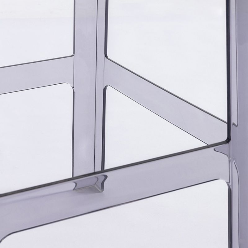 Modern Style Plastic Counter Stool Footrest Furniture in Matte Finish for Indoor