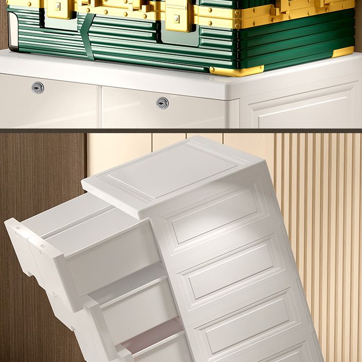 Plastic Storage Cabinet with Drawers Contemporary Cabinet for Home