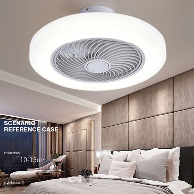 Acrylkreis Lüfterlampenlampenminimalismus LED Semi Flush Mount Light für Schlafzimmer