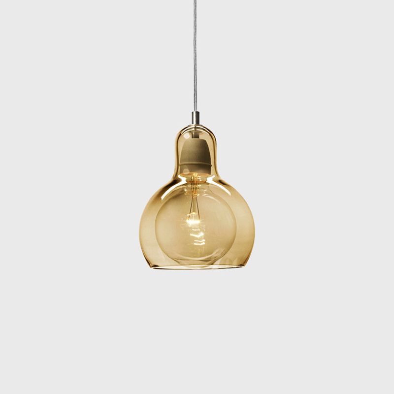 1 luminaires suspendus en forme de gourde légère