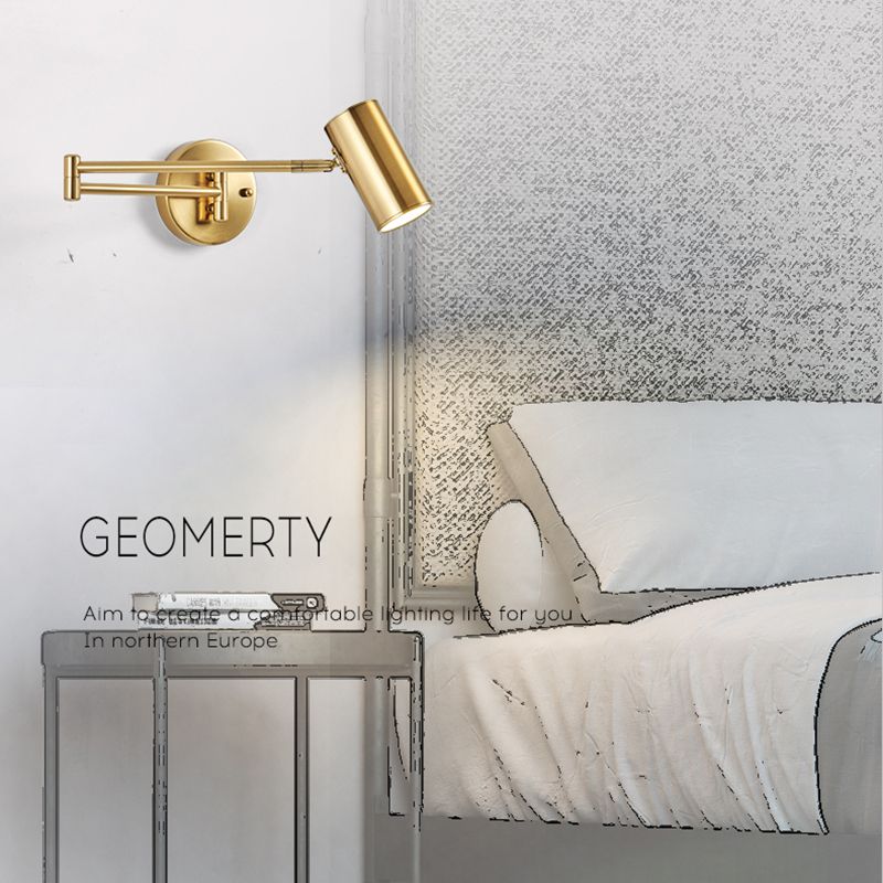 Living Room Wall Sconce Simple Adjustable 1 Light Wall Mounted Light Fixture